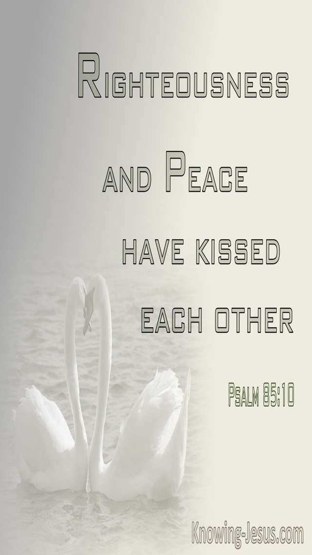 Psalm 85:10 Mercy And Truth Have Met (sage)